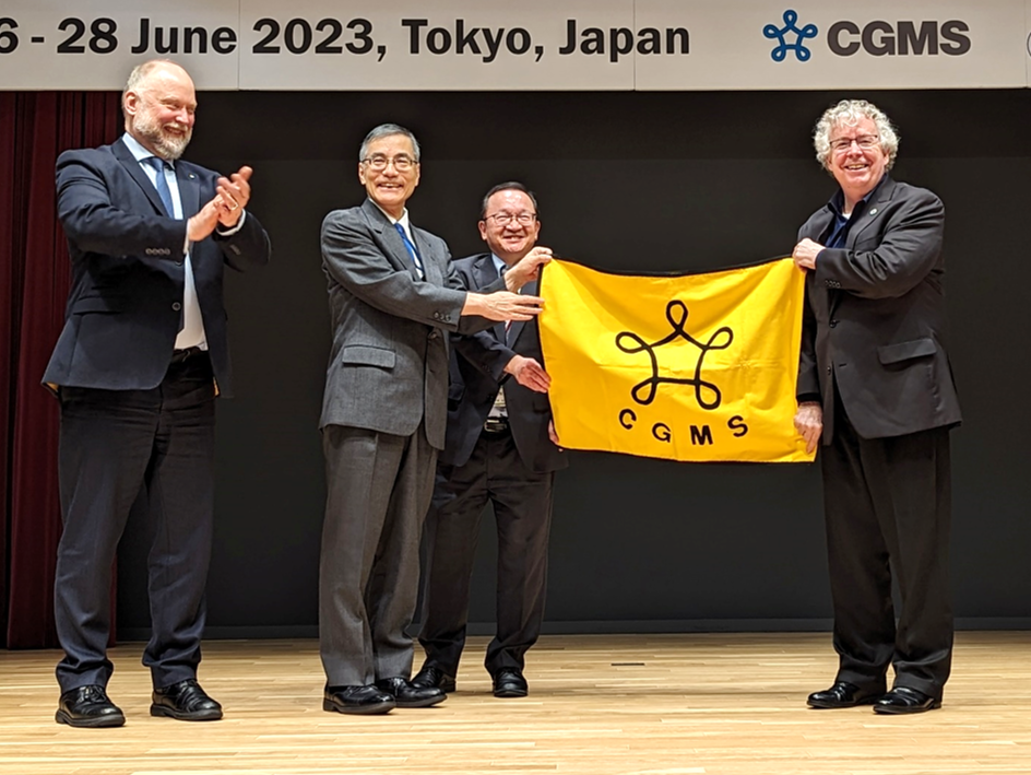 Hand-over of the CGMS flag from JMA and JAXA